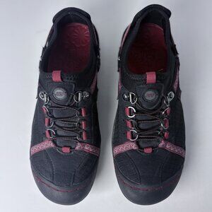 J-41 Jeep Women's Shoes Tahoe Walking Hiking Trail‎ Black Red Comfort Size 7 M